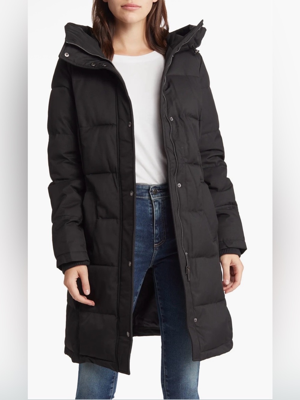 Sam Edelman Belted Longline Puffer
Jacket Black size M